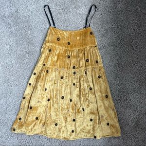 Urban Outfitters Velvet Babydoll Dress